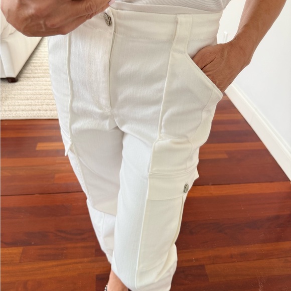 Cinq à Sept Kelly skinny Cargo Pants white NEW - Picture 5 of 8